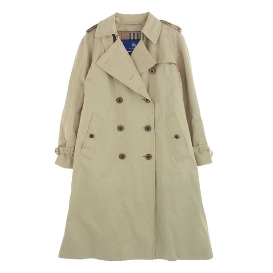 BURBERRY BLUE LABEL バーバリーブルーレーベル FNF58-625 裏地ノバチェック ロングライナー付き トレンチコート ベージュ系 38【中古】