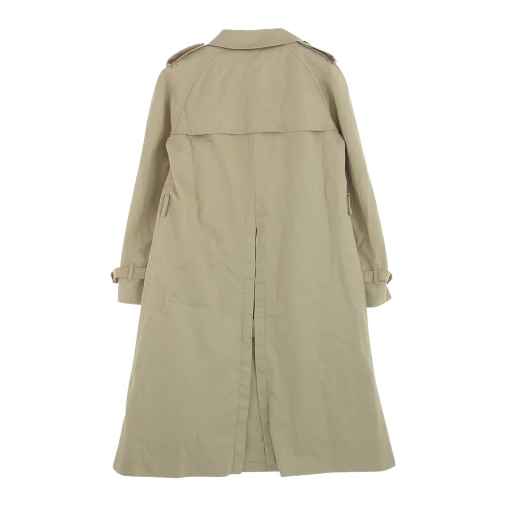 BURBERRY BLUE LABEL バーバリーブルーレーベル FNF58-625 裏地ノバチェック ロングライナー付き トレンチコート ベージュ系 38【中古】