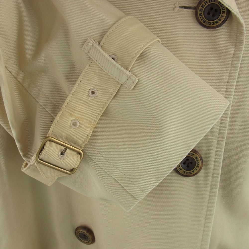 BURBERRY BLUE LABEL バーバリーブルーレーベル FNF58-625 裏地ノバチェック ロングライナー付き トレンチコート ベージュ系 38【中古】