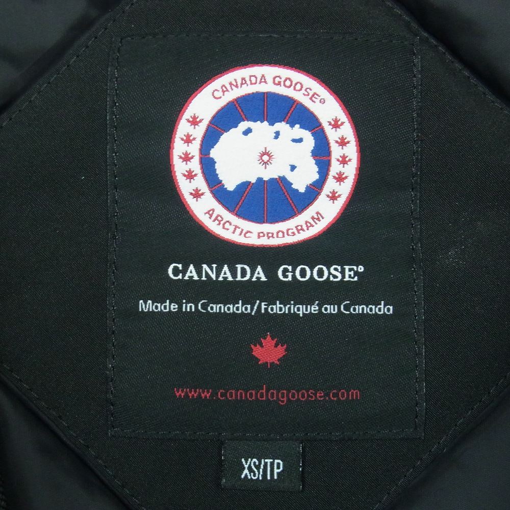 CANADA GOOSE カナダグース 3037L 国内正規品 サザビリーグ victoria parka ヴィクトリア パーカー ダウン ジャケット ブラック系 XS【中古】