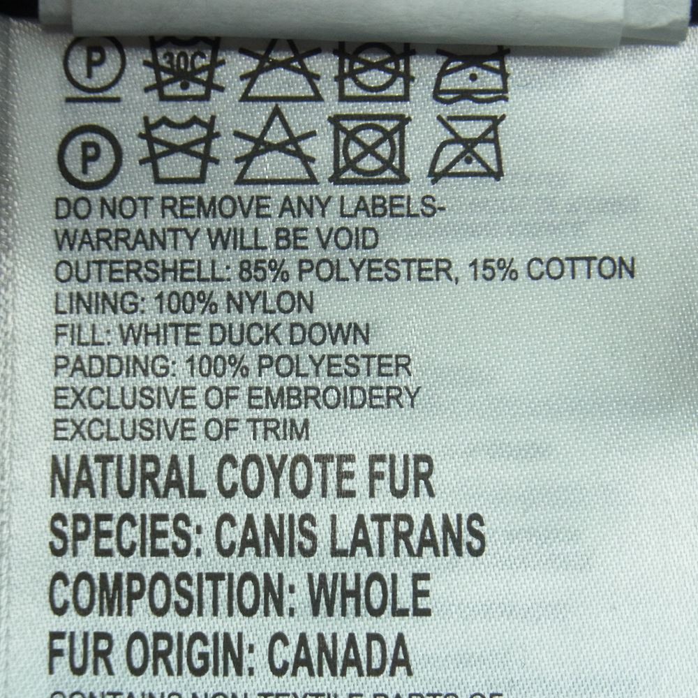 CANADA GOOSE カナダグース 3037L 国内正規品 サザビリーグ victoria parka ヴィクトリア パーカー ダウン ジャケット ブラック系 XS【中古】