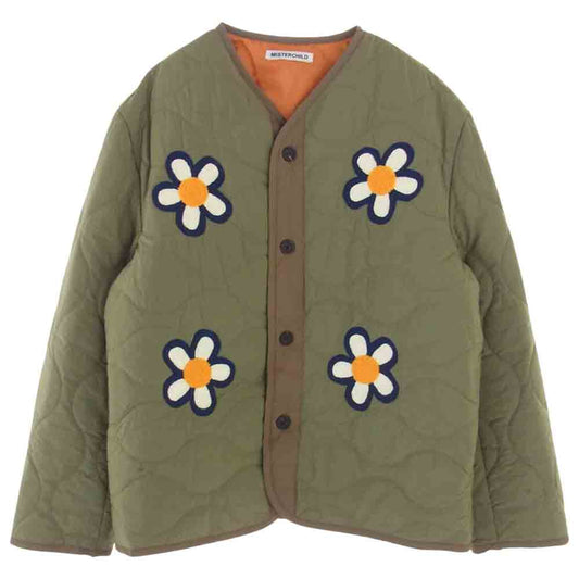ミスターチャイルド  FLOWER QUILTED JACKET キルティング ジャケット モスグリーン系【中古】
