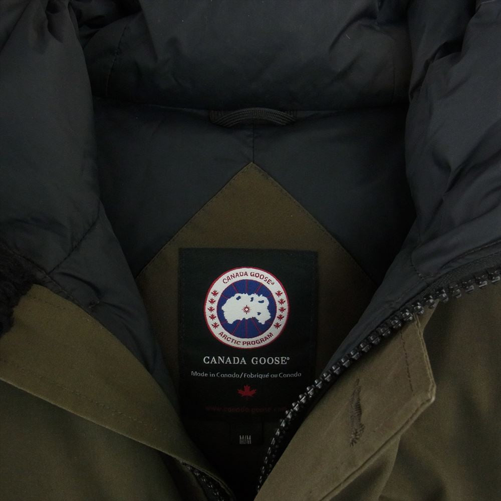 CANADA GOOSE カナダグース 3438JM 国内正規品 グリフィンインターナショナル JASPER PARKA ジャスパー パーカ ダウン ジャケット カーキ系 M【中古】