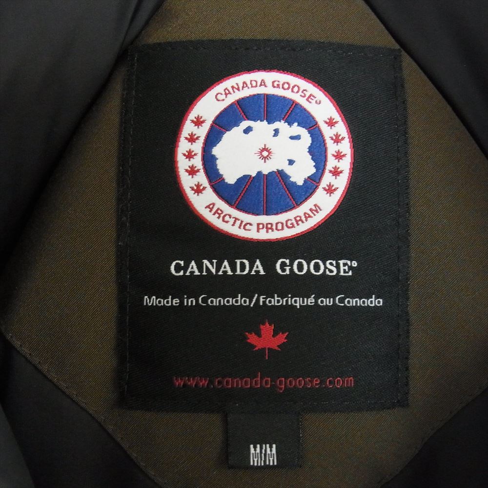 CANADA GOOSE カナダグース 3438JM 国内正規品 グリフィンインターナショナル JASPER PARKA ジャスパー パーカ ダウン ジャケット カーキ系 M【中古】