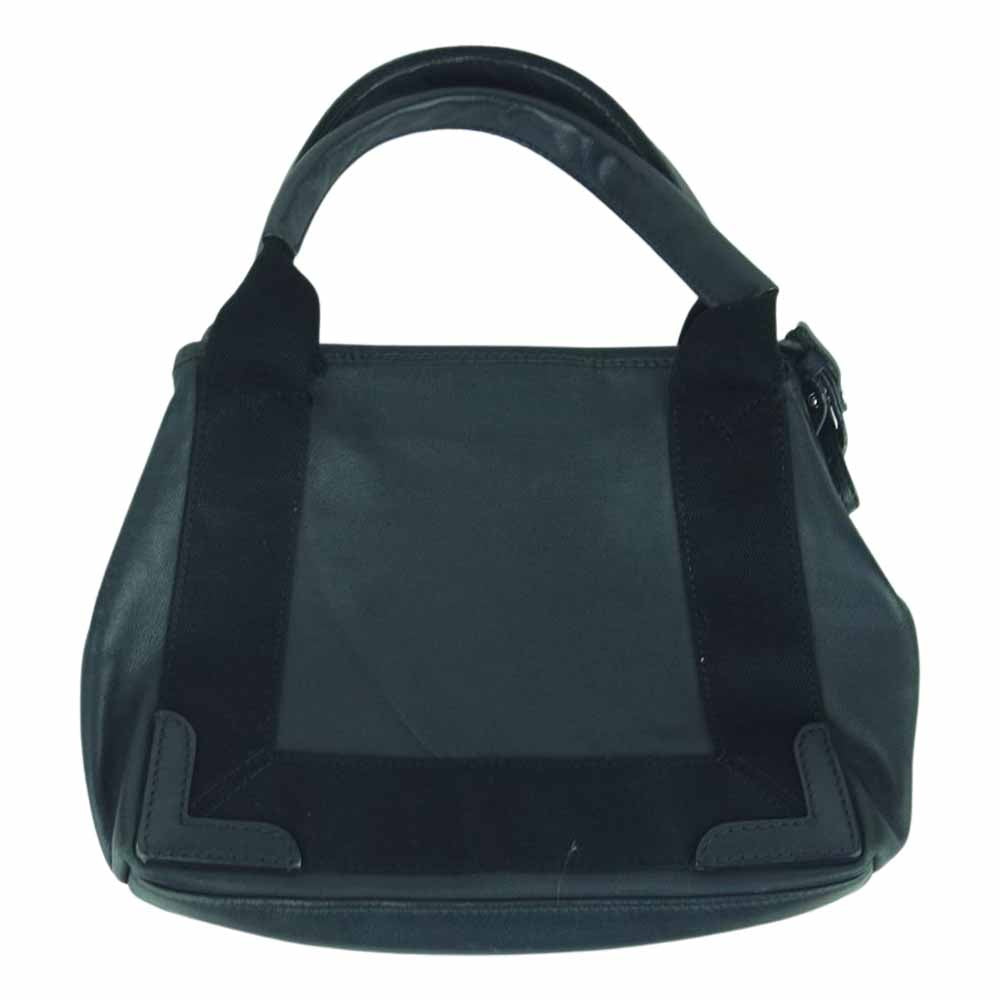 BALENCIAGA バレンシアガ 390346 ネイビーカバス XS ポーチ ショルダー ハンド バッグ ブラック系 ダークネイビー系【中古】