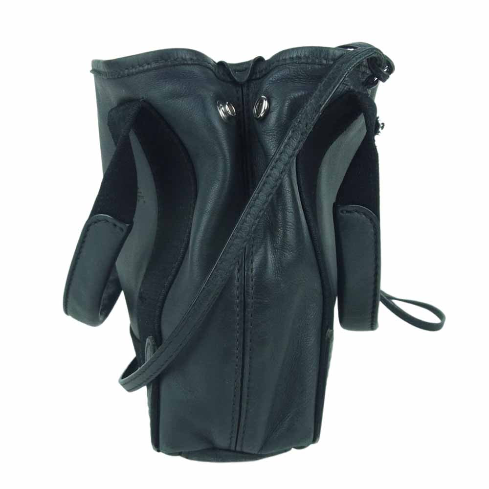 BALENCIAGA バレンシアガ 390346 ネイビーカバス XS ポーチ ショルダー ハンド バッグ ブラック系 ダークネイビー系【中古】