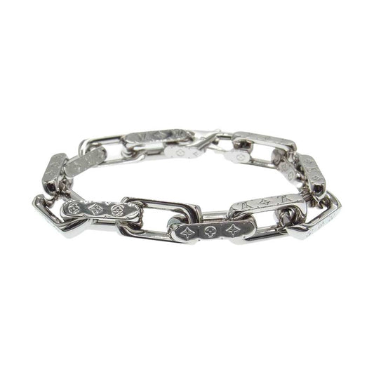 LOUIS VUITTON ルイ・ヴィトン M64223 LVブレス コリエ チェーン モノグラム シルバー系【中古】
