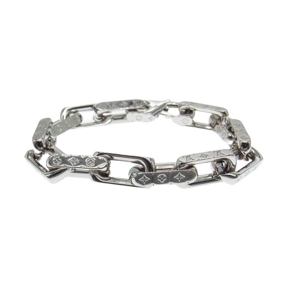 LOUIS VUITTON ルイ・ヴィトン M64223 LVブレス コリエ チェーン モノグラム シルバー系【中古】
