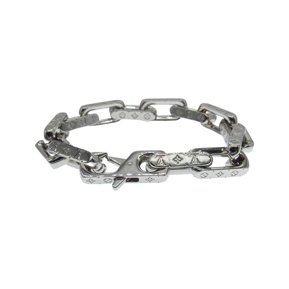 LOUIS VUITTON ルイ・ヴィトン M64223 LVブレス コリエ チェーン モノグラム シルバー系【中古】