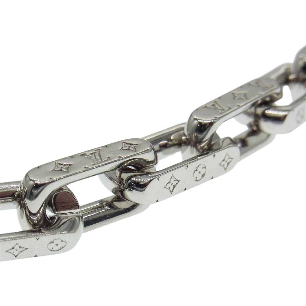 LOUIS VUITTON ルイ・ヴィトン M64223 LVブレス コリエ チェーン モノグラム シルバー系【中古】