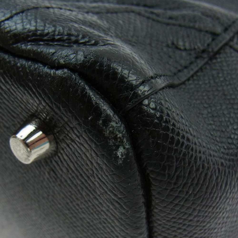 ファイブウッズ 39221 SAPPHIRE サファイア レザー トート バック ブラック系【中古】