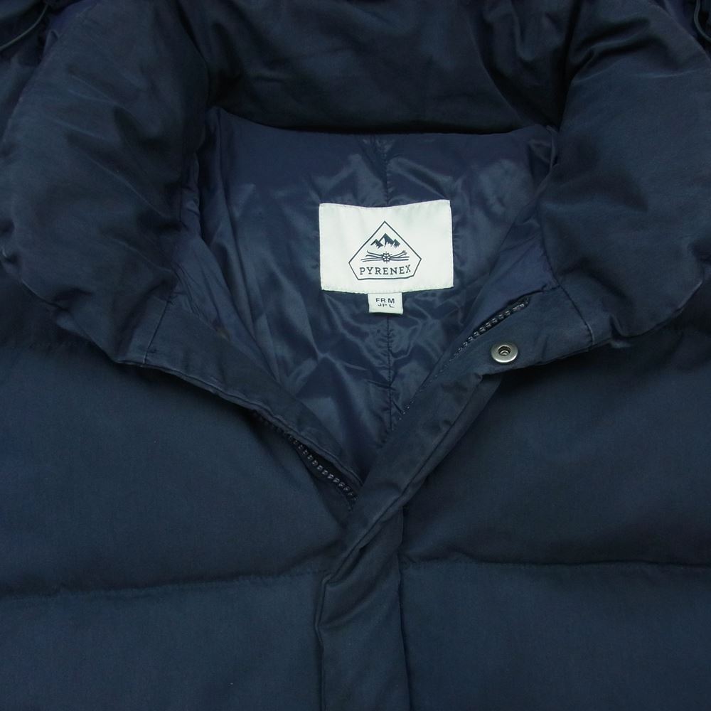 Pyrenex ピレネックス W17P2 CFU161700006 グリフィンタグ BELFORT ベルフォート フード着脱可能 ダウン ジャケット ネイビー系 L【中古】