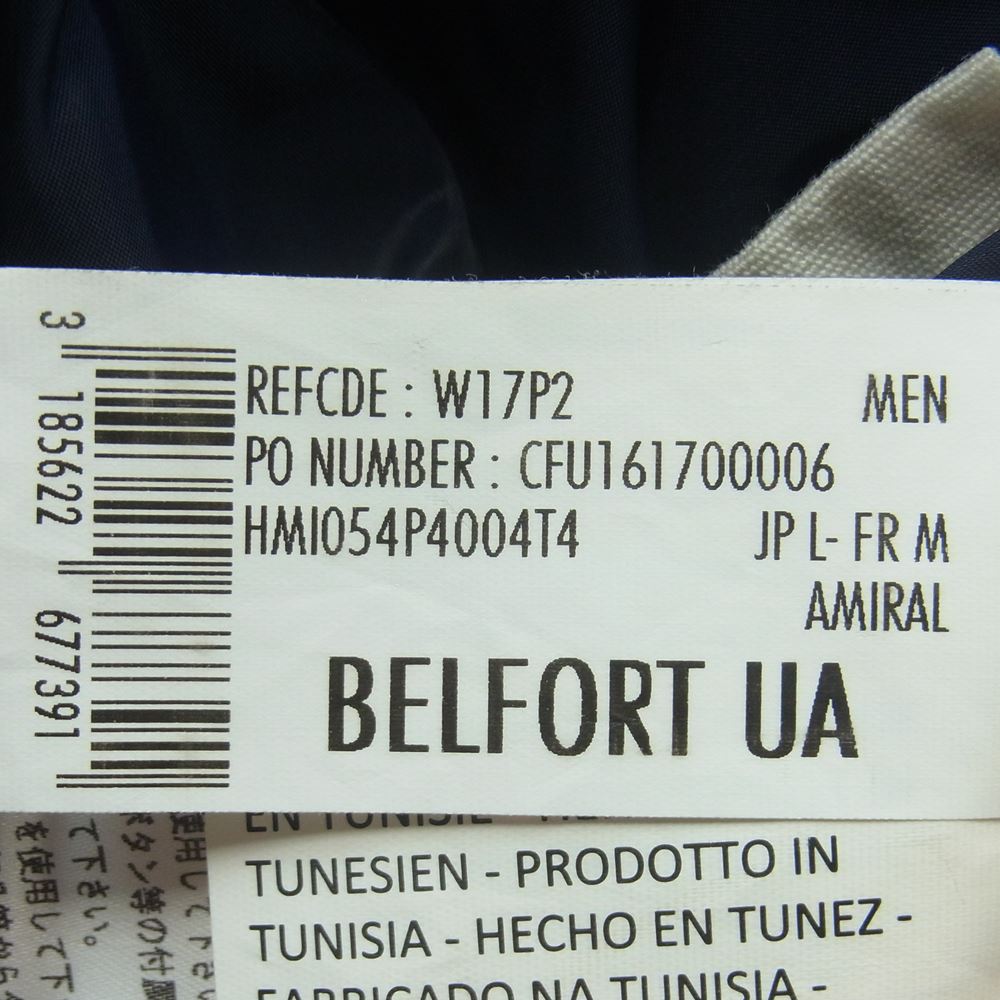 Pyrenex ピレネックス W17P2 CFU161700006 グリフィンタグ BELFORT ベルフォート フード着脱可能 ダウン ジャケット ネイビー系 L【中古】
