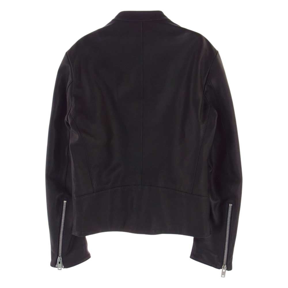 MAISON MARGIELA メゾンマルジェラ 16AW S50AM0268 14ライン 5Zip Leathre Riders Jacket ハの字 5ジップ レザー ライダースジャケット ブラック系 44【中古】