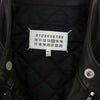MAISON MARGIELA メゾンマルジェラ 16AW S50AM0268 14ライン 5Zip Leathre Riders Jacket ハの字 5ジップ レザー ライダースジャケット ブラック系 44【中古】