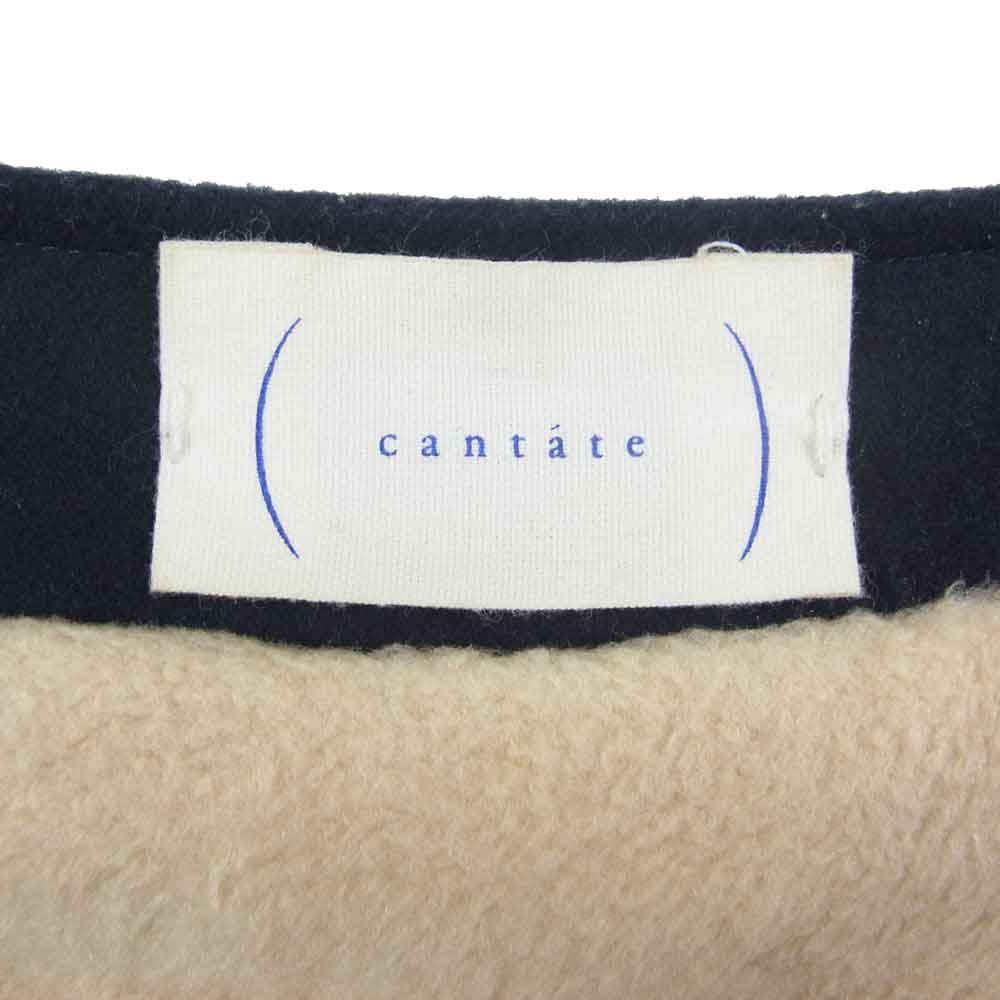 カンタータ 19AW 19AWCA0171 Fishing Vest 異素材切替 ウール フリース フィッシング ベスト ネイビー系 46【中古】