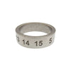 MAISON MARGIELA メゾンマルジェラ SM1UQ0047  11 NUMBER RING ナンバー エングレーブ リング   シルバー系 19号【中古】