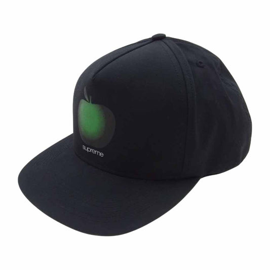 Supreme シュプリーム 19SS Apple 5-Panel Cap アップル 5パネル キャップ ブラック系【中古】