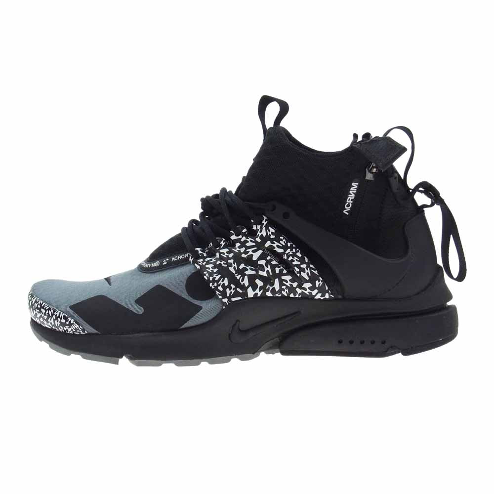 NIKE ナイキ AH7832-001 × ACRONYM アクロニウム AIR PRESTO MID エアプレスト ミッド カット スニーカー ブラック系 29cm【中古】