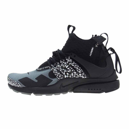 NIKE ナイキ AH7832-001 × ACRONYM アクロニウム AIR PRESTO MID エアプレスト ミッド カット スニーカー ブラック系 29cm【中古】