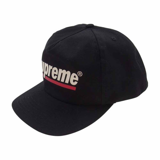 Supreme シュプリーム 20SS  Underline 5-Panel アンダーライン 5パネル キャップ ブラック系【中古】