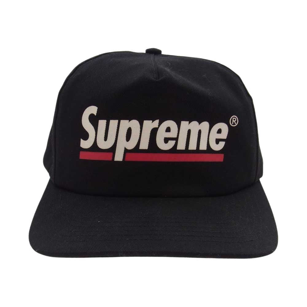 Supreme シュプリーム 20SS  Underline 5-Panel アンダーライン 5パネル キャップ ブラック系【中古】