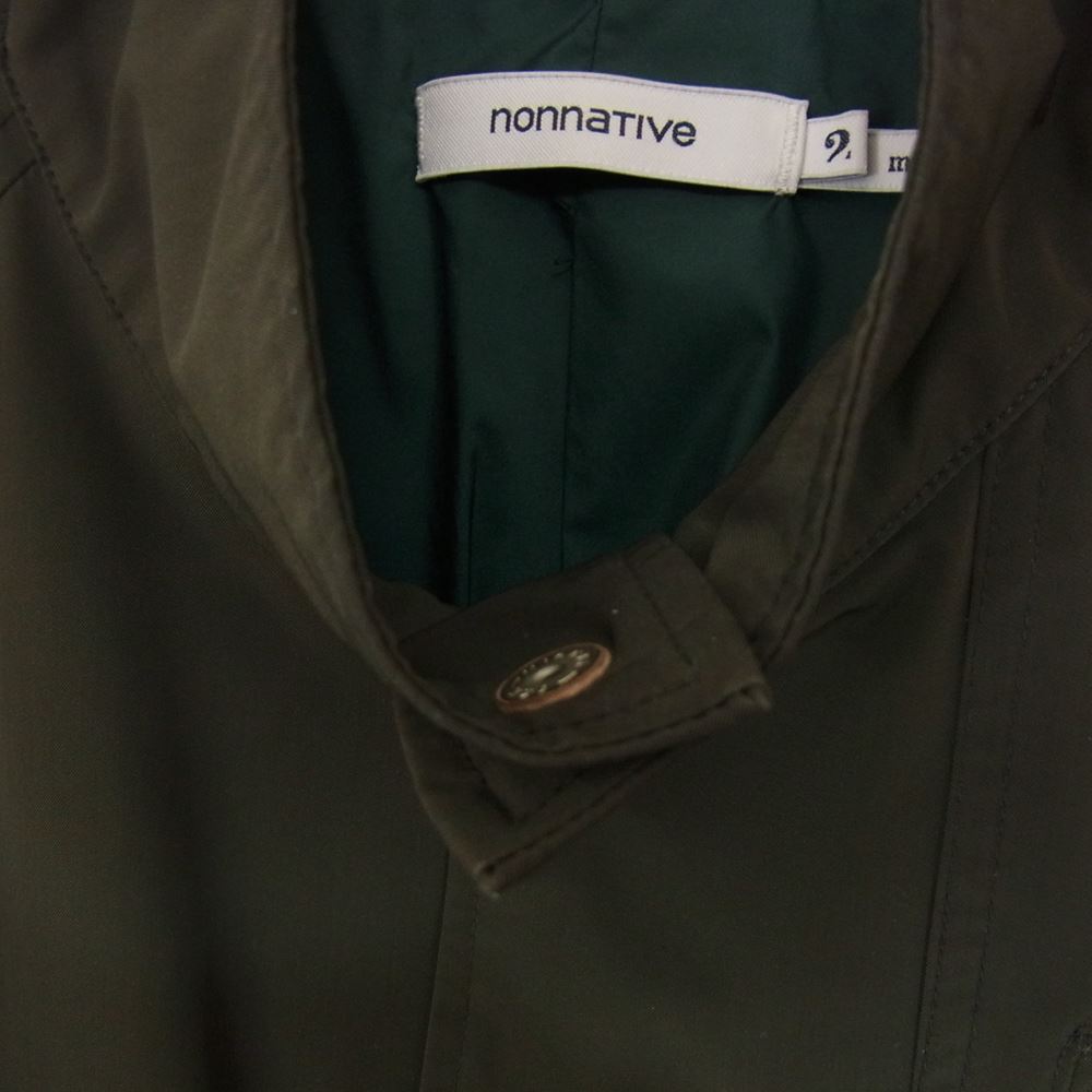 nonnative ノンネイティブ 17SS NN-J3117 COACH JACKET POLY TWILL STRETCH DICROS SOLO ストレッチ シェル コーチ ジャケット カーキ系 2【中古】