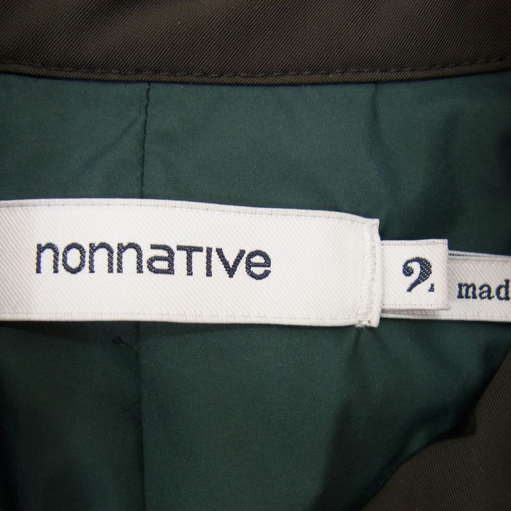 nonnative ノンネイティブ 17SS NN-J3117 COACH JACKET POLY TWILL STRETCH DICROS SOLO ストレッチ シェル コーチ ジャケット カーキ系 2【中古】
