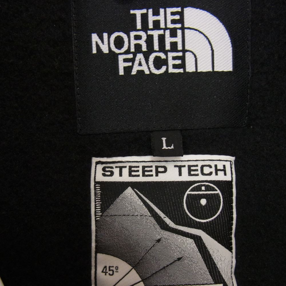 THE NORTH FACE ノースフェイス NA62001 STEEP TECH ZIP FLEECE JACKET スティープテック ジップ フリース ジャケット  ブラック系 L【美品】【中古】