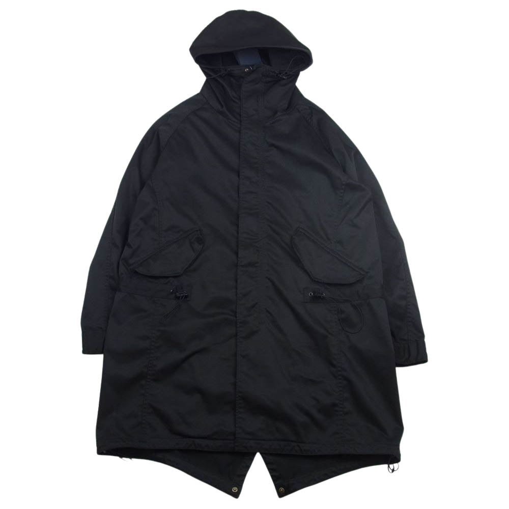 nonnative ノンネイティブ NN-J3201 STRANGER HOODED COAT POLY TWILL STRETCH OVERDYED フーデッドコート オーバーダイ 加工ツイル モッズ コート チャコール系 1【中古】