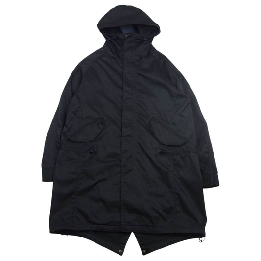 nonnative ノンネイティブ NN-J3201 STRANGER HOODED COAT POLY TWILL STRETCH OVERDYED フーデッドコート オーバーダイ 加工ツイル モッズ コート チャコール系 1【中古】
