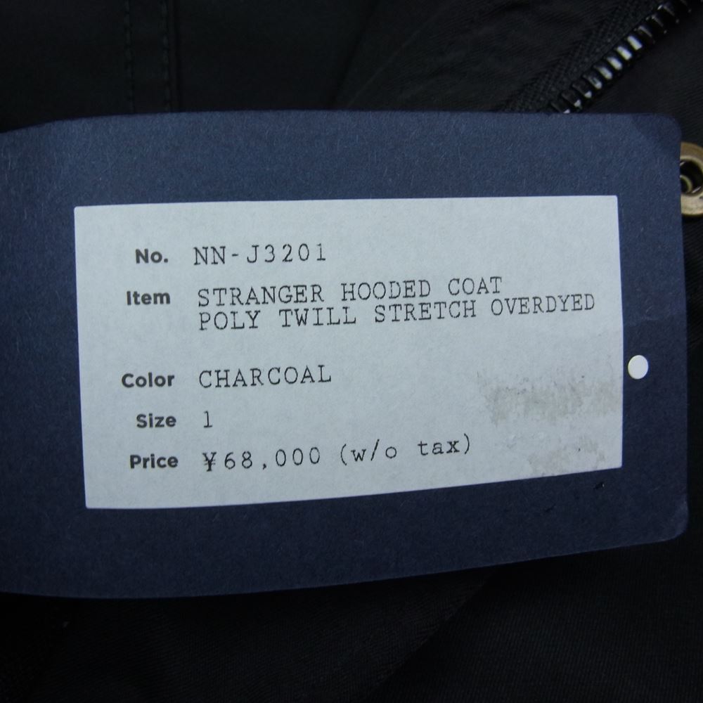 nonnative ノンネイティブ NN-J3201 STRANGER HOODED COAT POLY TWILL STRETCH OVERDYED フーデッドコート オーバーダイ 加工ツイル モッズ コート チャコール系 1【中古】