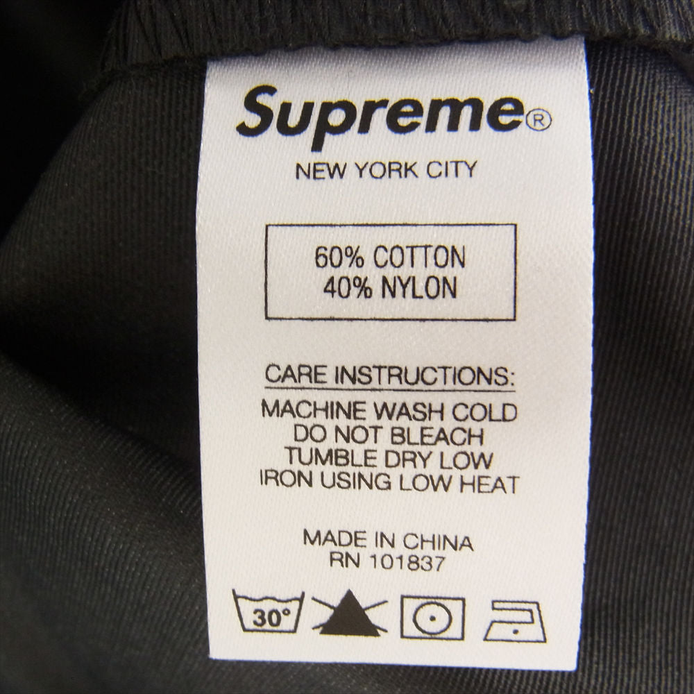 Supreme シュプリーム 19AW  Heavy Nylon Anorak ROYAL フロントロゴ ヘビーナイロン アノラック ジャケット ブラック系 M【中古】