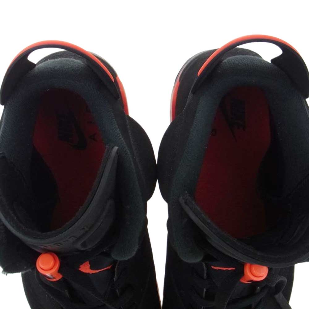 NIKE AIR JORDAN ナイキ ジョーダン 384664-060 AIR JORDAN 6 RETRO OG BLACK INFRARED エアジョーダン6 OG ブラック インフラレッド ハイカット スニーカー ブラック系 29.0cm【中古】