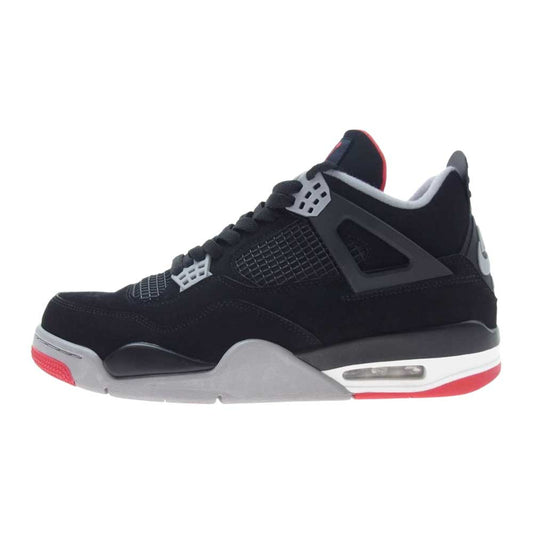 NIKE AIR JORDAN ナイキ ジョーダン 308497-060 AIR JORDAN 4 RETRO BRED エアジョーダン4 レトロ ブレッド ハイカット スニーカー ブラック系 29.0cm【中古】