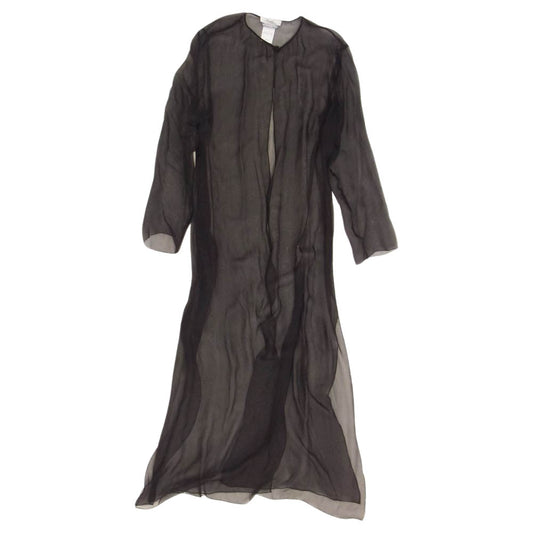 MAX MARA マックスマーラ Pianoforte ピアノフォルテ シルク100％ シアー カーディガン ブラック系 42【中古】