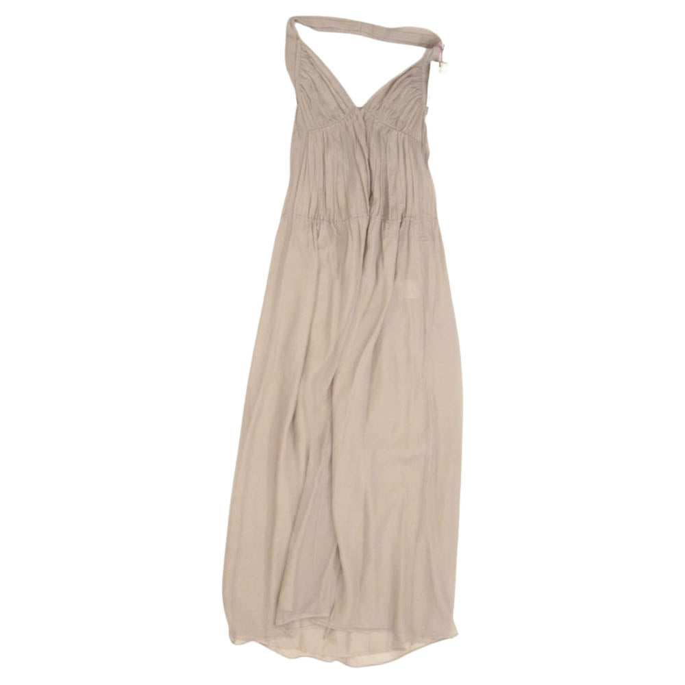 Stella McCartney ステラマッカートニー 2007 SR213 シルク100％ ロング ワンピース ドレス ベージュ系 40【中古】