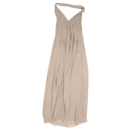 Stella McCartney ステラマッカートニー 2007 SR213 シルク100％ ロング ワンピース ドレス ベージュ系 40【中古】