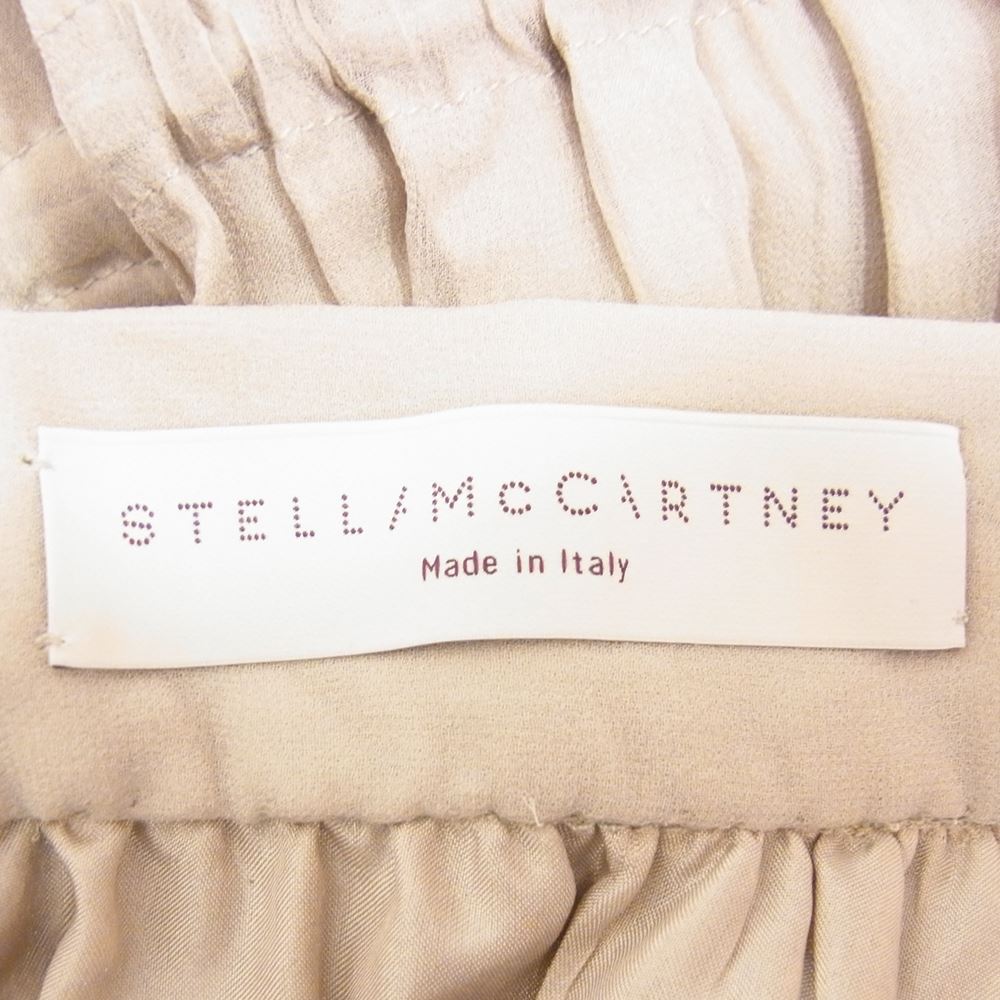 Stella McCartney ステラマッカートニー 2007 SR213 シルク100％ ロング ワンピース ドレス ベージュ系 40【中古】