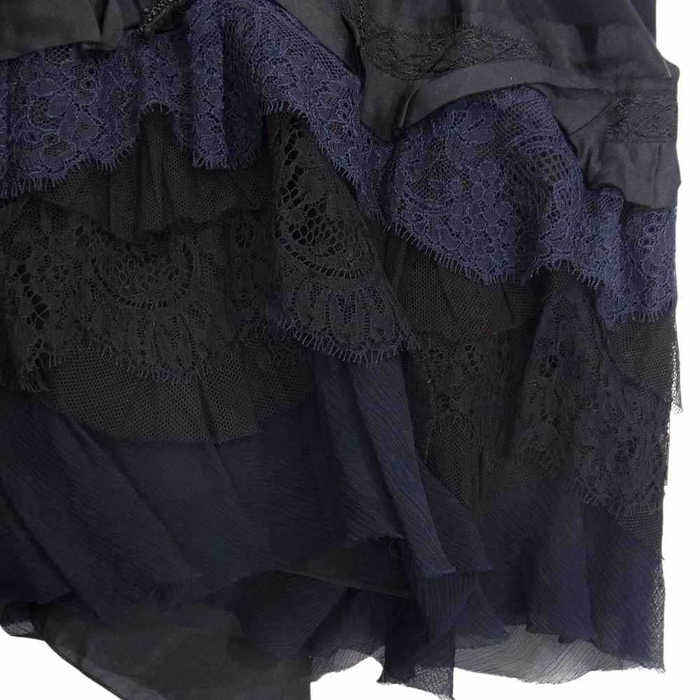 PRADA プラダ ノースリーブ リボン ワンピース ドレス ブラック系 40【中古】