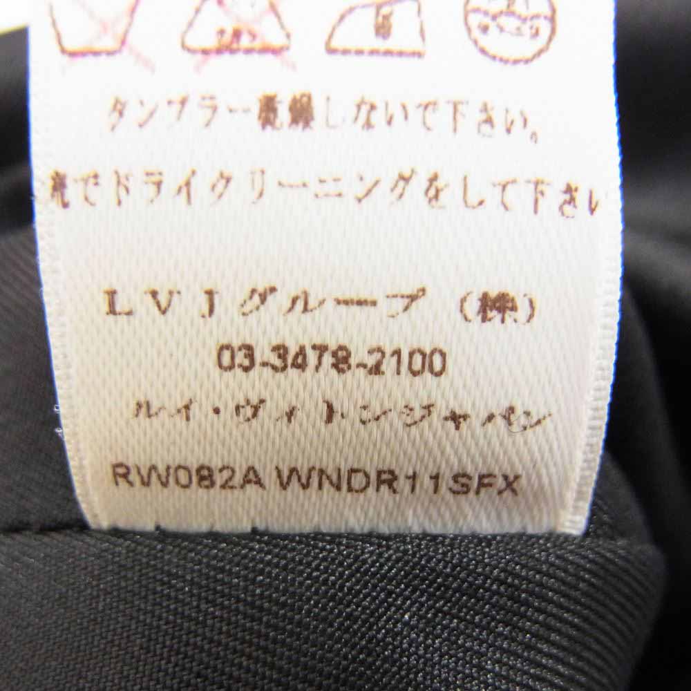 LOUIS VUITTON ルイ・ヴィトン シルク100％ ノースリーブ ワンピース ドレス ブラック系 38【中古】