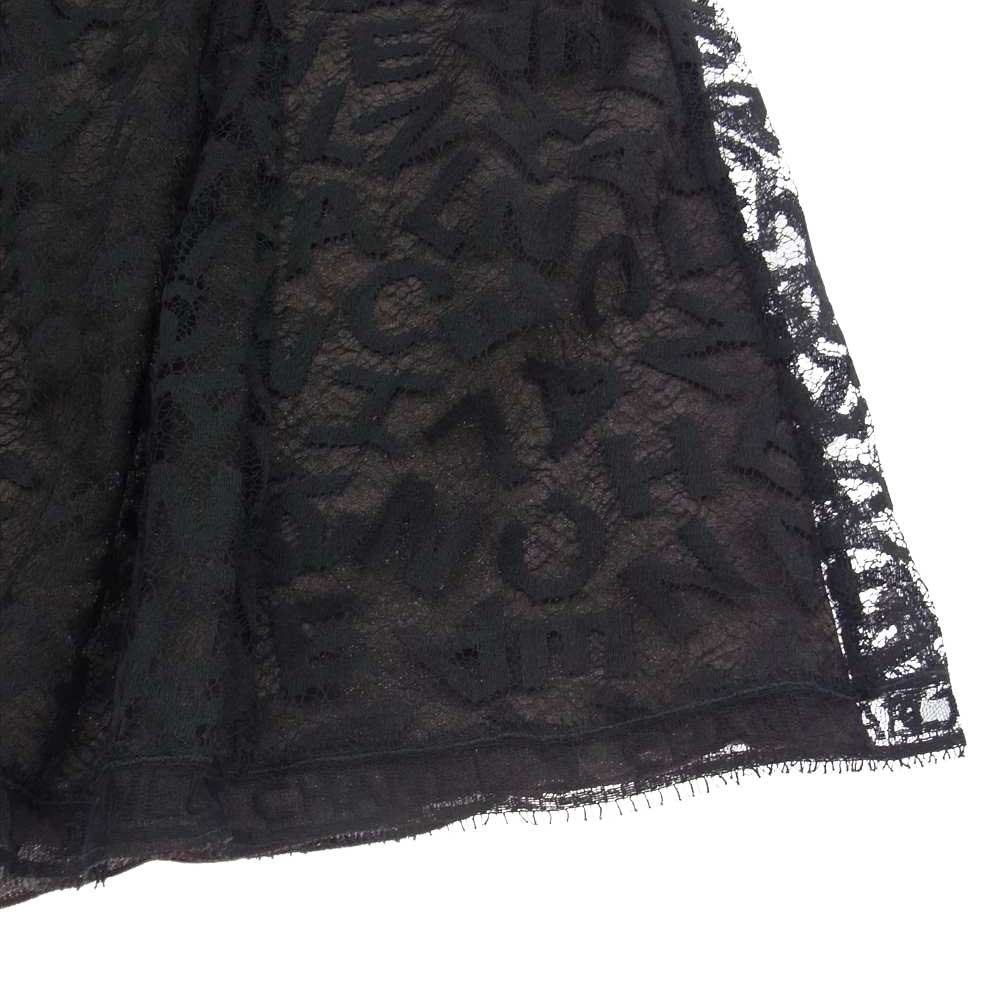 CHANEL シャネル 98A  ロゴ総レース キャミソール スカート セットアップ ドレス ブラウン系 40 42【中古】