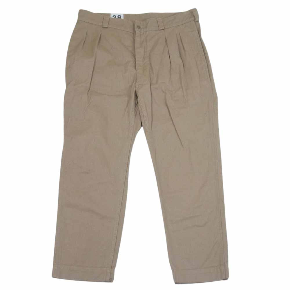 ワイパーインク 21WP69 フランス軍 1950～60年代 M-52 ヴィンテージ ツータック チノトラウザー ベージュ系 38【中古】