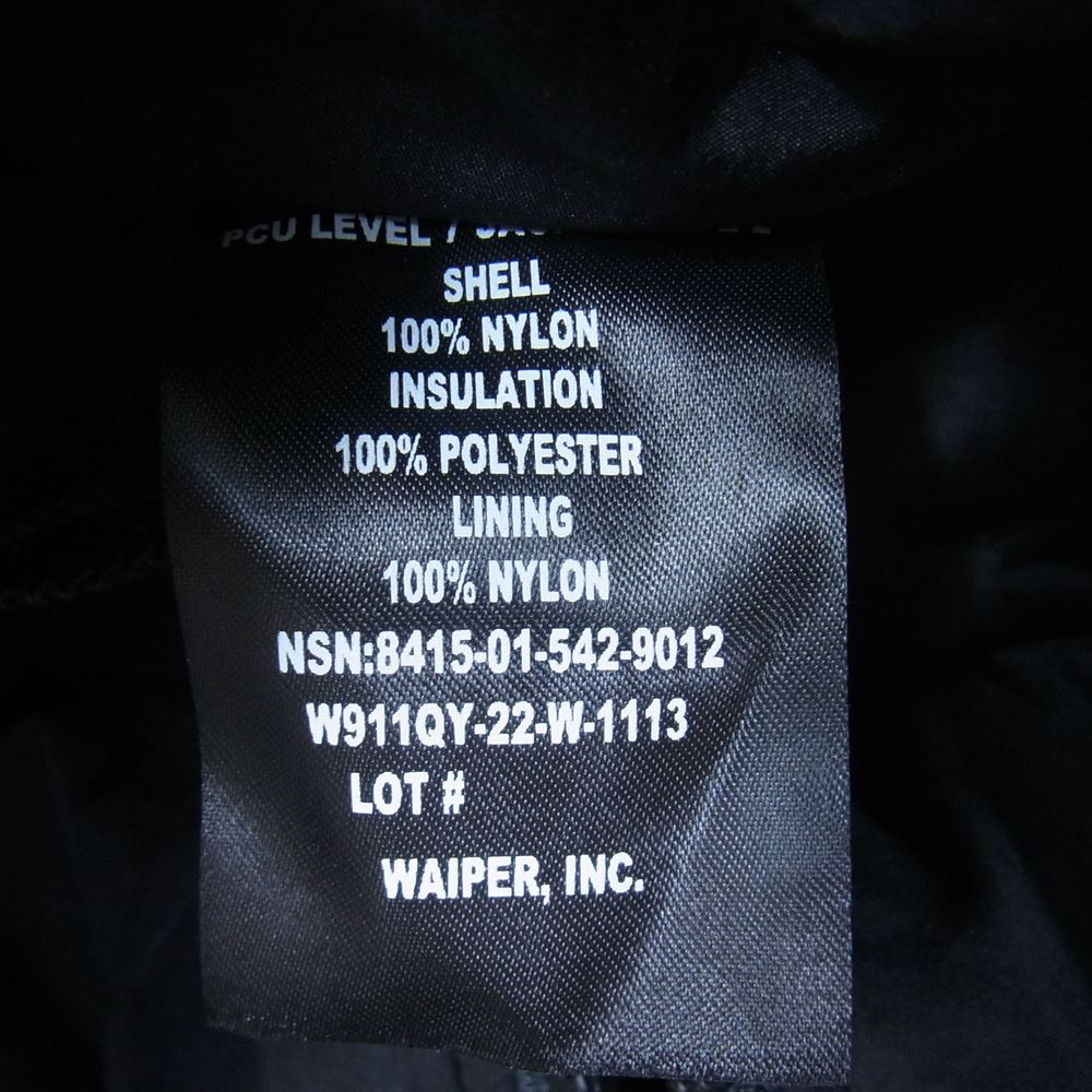 ワイパーインク WP1009 米軍 PCU LEVEL7 TYPE2 PRIMALOFT モンスター パーカ ミリタリー ジャケット ブラック系 M【中古】