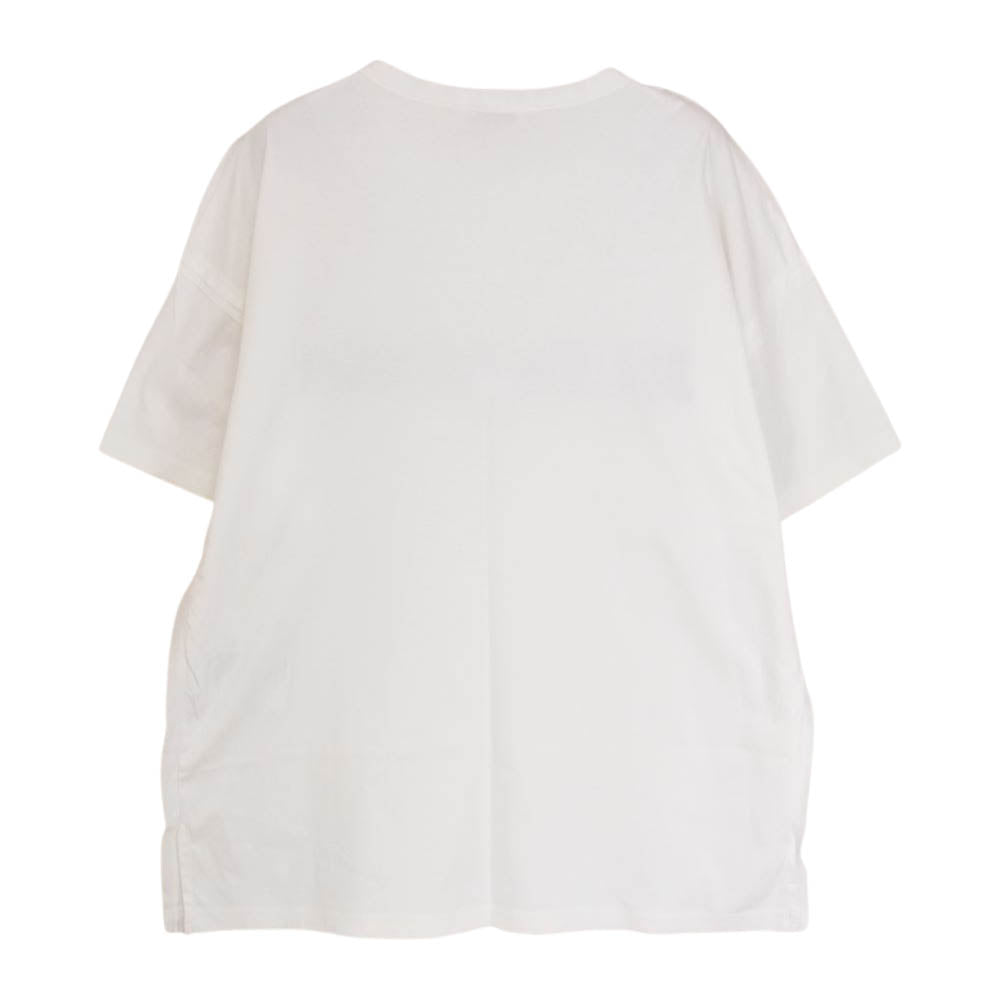 JIL SANDER ジルサンダー JSPO705060 WO247608A ロゴプリント クルーネック 半袖 Tシャツ ホワイト系 S【中古】