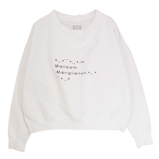 MAISON MARGIELA メゾンマルジェラ 22SS S51GU0112 １ライン フォトジェネレーター 四つタグ ４ステッチ スウェット トレーナー ホワイト ホワイト系 S【中古】