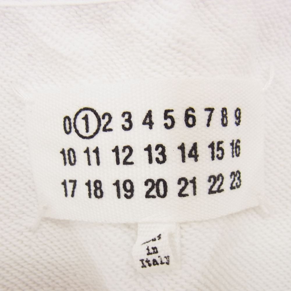 MAISON MARGIELA メゾンマルジェラ 22SS S51GU0112 １ライン フォトジェネレーター 四つタグ ４ステッチ スウェット トレーナー ホワイト ホワイト系 S【中古】