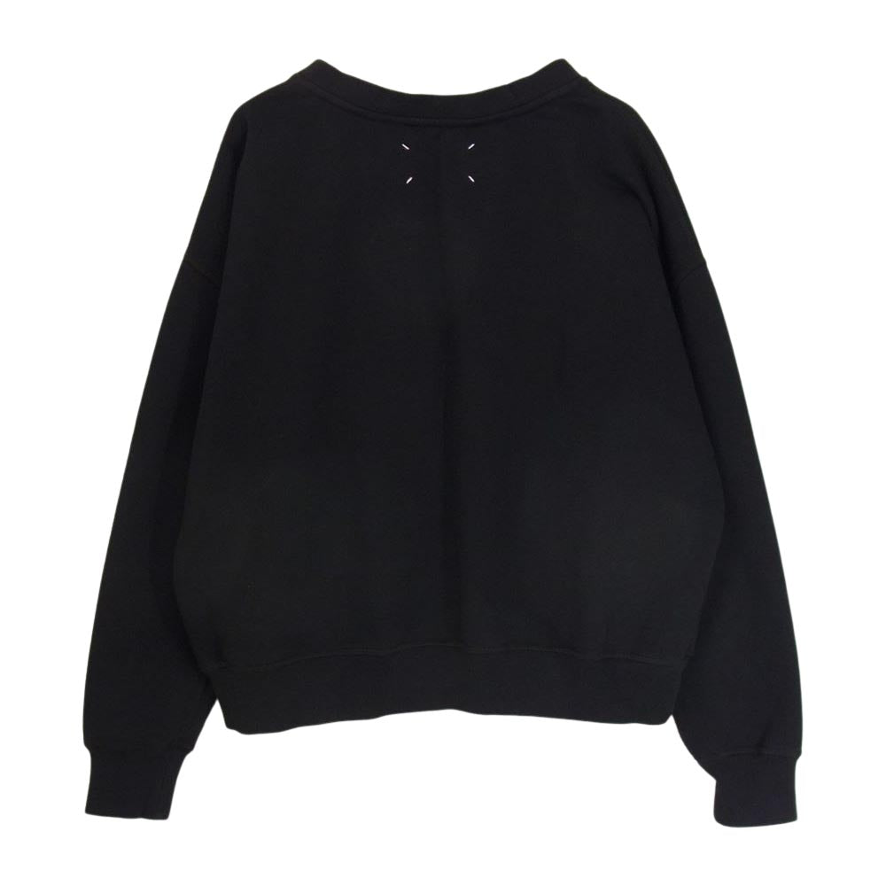 MAISON MARGIELA メゾンマルジェラ 22SS S51GU0112 国内正規品 1ライン フォトジェネレーター 四つタグ 4ステッチ スウェット トレーナー ブラック ブラック系 S【中古】