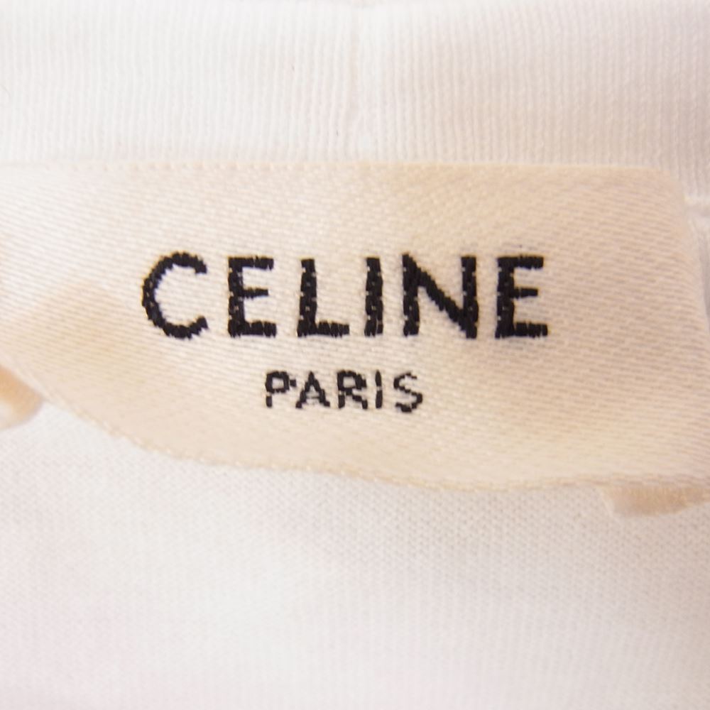 CELINE セリーヌ 2X314916G クラシックロゴプリント クルーネック 半袖 Tシャツ ホワイト系 M【中古】