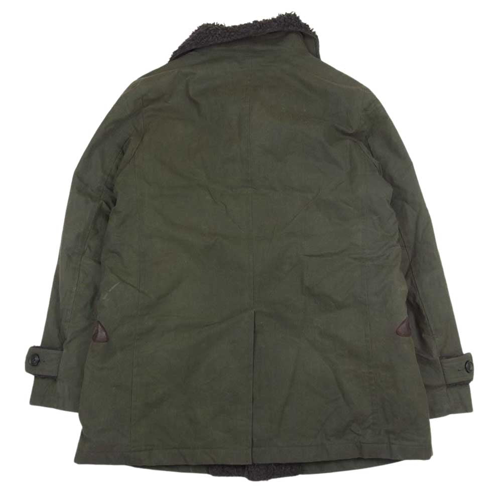 Needles ニードルス パラフィン加工 カナディアン ボア ジャケット ショールカラーコート XS カーキ系 XS【中古】